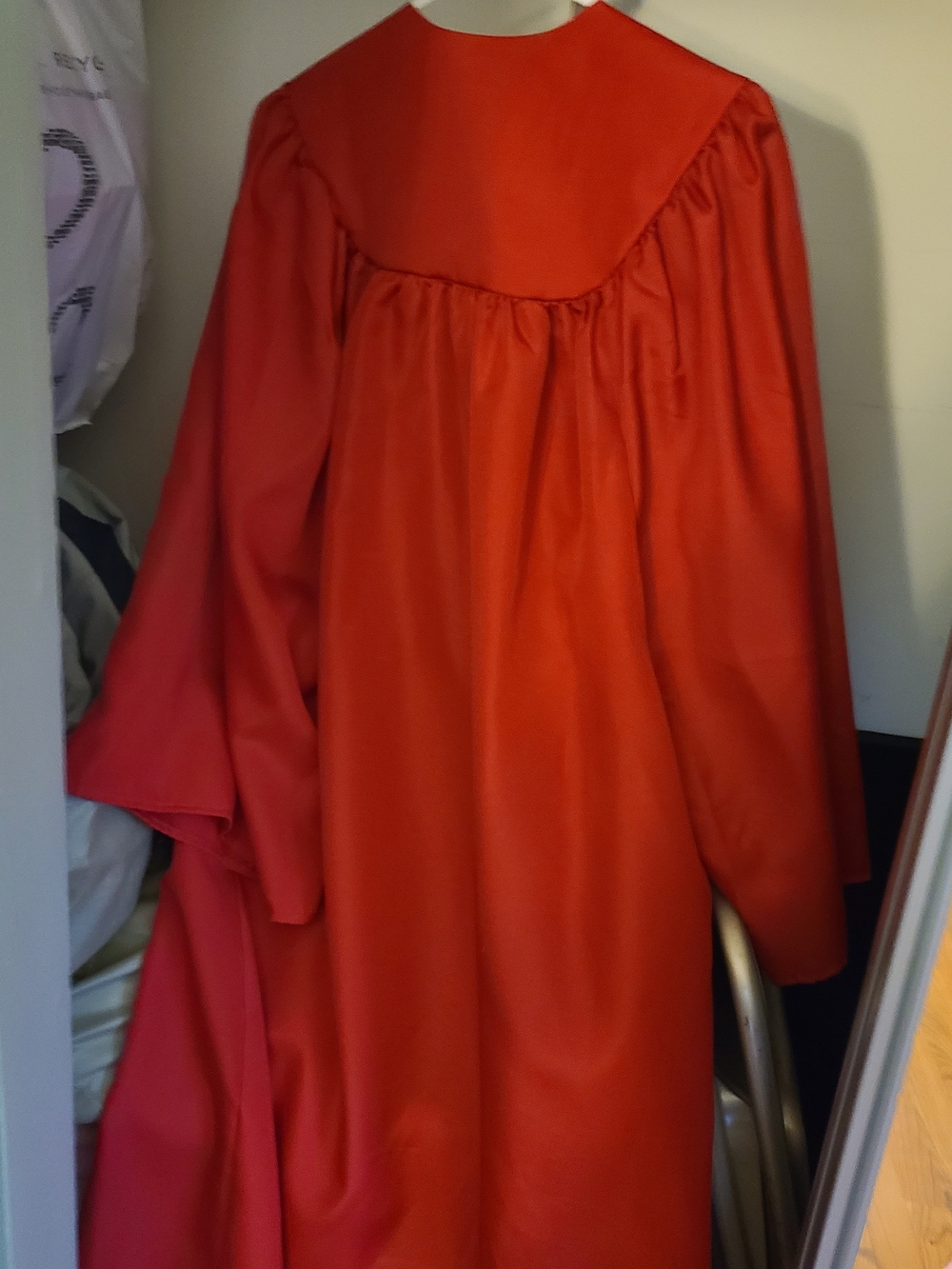 Red Graduation Gown - Picture 3 of 3